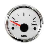 Трим-указатель 190-0 Ом; белый циферблат; нержавеющий ободок; д. 52 мм