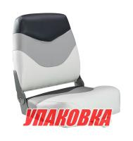 Купить Кресло мягкое складное Premium, обивка винил, цвет белый/серый/угольный, Marine Rocket (упаковка из 10 шт.) арт. 75128WGC-MR_pkg_10