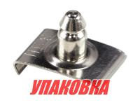 Ответная часть DOT для тентовой застежки на клипсе, никелированная латунь (упаковка из 100 шт.)