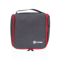 Купить Несессер Torber, чёрно-бордовый, 20х18х8 см арт. T415-BRD