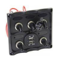 Купить Панель переключателей 5шт с разъемом USB NEKEKE арт. TF5J/U