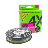 Леска плетеная SFX 4X разноцветная 300 м 0.185 мм 10 кг PE 1.2