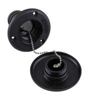 Купить Горловина заливная для дизтоплива; пластиковая; черная; под шланг 38 мм арт. 15050