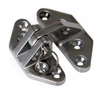 Петля для крышки люка 75х65 мм; нержавеющая