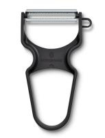 Овощечистка VICTORINOX RAPID, серрейторное лезвие из нержавеющей стали, чёрная