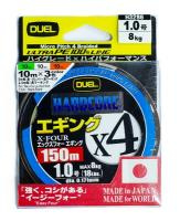 Купить Пл.шн. Duel PE Hardcore X4 Eging 150m 3Color #0.6 (0.132мм) 5.4 кг. арт. H3284