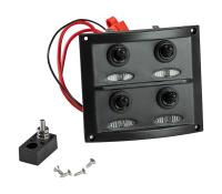 Купить Панель бортового питания 4 переключателя; предохранители; индикация арт. 10044-D