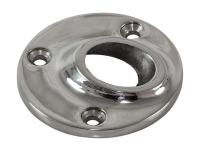 Основание стойки леера 7/8" (22 мм); 45 град; круглое под сварку