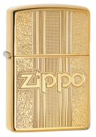 Зажигалка ZIPPO Classic с покрытием High Polish Brass, латунь/сталь, золотистая, 38x13x57 мм