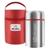 Термос для еды Relaxika 301 (0,7 литра) в термочехле, стальной