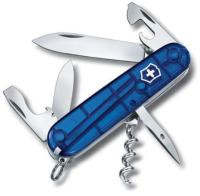 Нож перочинный VICTORINOX Spartan, 91 мм, 12 функций, полупрозрачный синий