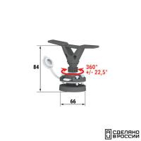 Утка (Кнехт) швартовая быстросъёмная с креплением на горизонтальную поверхность