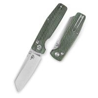 Купить Нож Bestech Slasher сталь D2, рукоять Микарта зеленая арт. BG56B-1