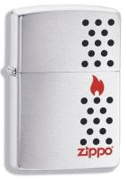 Купить Зажигалка ZIPPO Chimney, с покрытием Brushed Chrome, латунь/сталь, серебристая, матовая, 38x13x57 мм арт. 200 Chimney