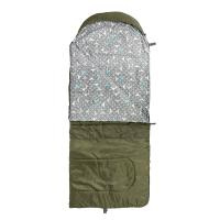 Спальный мешок OLYMPUS Wide 400 (220х90, холлофайбер, зеленый) (T-HS-SB-OW-400) Helios