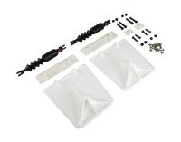 Комплект транцевых плит Nauticus серии SX; цвет белый; размер 9.5"х10"