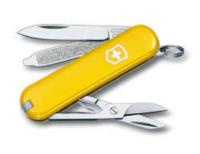 Нож-брелок Victorinox Classic, 58 мм, 7 функций, желтый