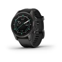 Garmin epix Pro (Gen 2) Sapphire Edition 42 мм, титановый, угольно-серый, DLC, черный ремешок