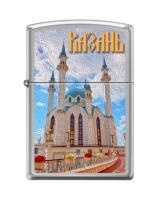 Купить Зажигалка ZIPPO Казань с покрытием High Polish Chrome, латунь/сталь, серебристая, 38x13x57 мм арт. 250_Kazan
