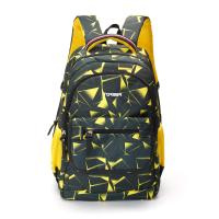 Купить Рюкзак TORBER CLASS X, черно-желтый с орнаментом, полиэстер, 45 x 30 x 18 см арт. T2743-YEL