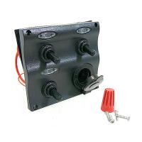 Купить Панель переключателей 3шт с предохранителями постоянного тока арт. C91339LED