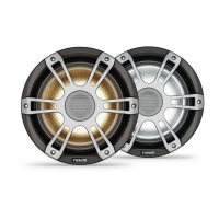 Fusion® Signature Series 3i Marine Coaxial Speakers - 8,8-дюймовые спортивные коаксиальные громкоговорители CRGBW серого цвета, 330 Вт (пара)