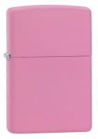 Зажигалка ZIPPO Classic с покрытием Pink Matte, латунь/сталь, розовая, матовая, 38x13x57 мм