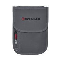Купить Чехол для документов WENGER на шею с системой защиты данных RFID, серый, полиэстер арт. 611878