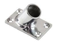 Основание стойки леера 1"(25;4 мм); 60 град; прямоугольное