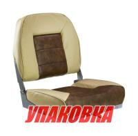 Купить Кресло складное мягкое, обивка винил, цвет песочный/коричневый, Marine Rocket (упаковка из 10 шт.) арт. 75121SB-MR_pkg_10