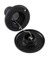 Купить Горловина заливная для воды; пластиковая; черная; под шланг 38 мм арт. 15051