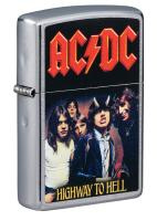 Зажигалка ZIPPO AC/DC® с покрытием Street Chrome™, латунь/сталь, серебристая, матовая, 38x13x57 мм