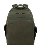 Купить Рюкзак Piquadro Black Square 15", зеленый, 33x43x23 см арт. CA3444B3BM/VE