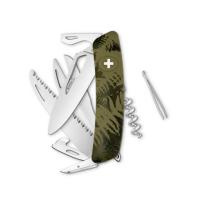 Купить Швейцарский нож SWIZA SH09 R Camouflage, 95 мм, 14 функций, камо зеленый арт. KSH.0130.2050