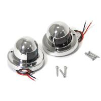 Огни бортовые светодиодные 61х44 мм, нержавеющая сталь