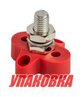 Клемма-штифт одинарная, M10, красная (упаковка из 8 шт.)