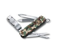Купить Нож-брелок VICTORINOX NailClip 580, 65 мм, 8 функций, зелёный камуфляж арт. 0.6463.94