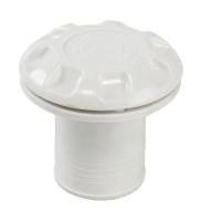 Горловина заливная для бензина под шланг 50 мм, пластик, белая