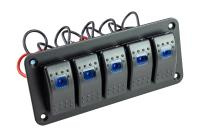 Купить Панель бортового питания 5 переключателей арт. A-5SW