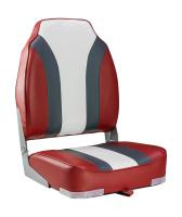 Купить Кресло мягкое складное Rainbow, обивка винил, цвет красный/угольный/белый, Marine Rocket арт. 75107RCW-MR