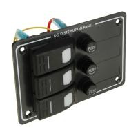 Купить Панель бортового питания 3 переключателя; предохранители арт. AES121414B