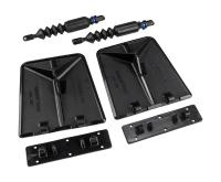 Комплект транцевых плит Nauticus серии SX; цвет черный; размер 9.5"х10"