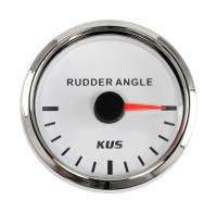 Указатель угла поворота руля; белый циферблат; нерж. ободок; д. 52 мм; 87-900 Ом