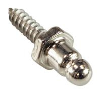 Ответная часть DOT для тентовой застежки на шурупе 15;88 мм; никелированная латунь