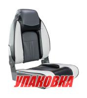 Купить Кресло мягкое складное, обивка винил, цвет серый/угольный/черный, Marine Rocket (упаковка из 10 шт.) арт. 75157GCB-MR_pkg_10