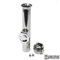 Держатель спиннинга 250х37 поворотный нержавеющая сталь