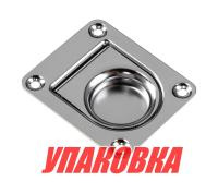 Купить Ручка палубная потайная 65х56х1 мм, нержавеющая (упаковка из 40 шт.) арт. 11460_pkg_40