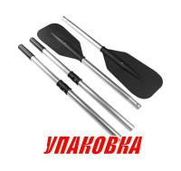 Весло 195 см черное (комплект из 2-х весел) (упаковка из 5 шт.)