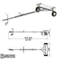 Трейлер для транспортировки НЛ и РИБ (чер.мет.)