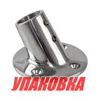 Основание стойки леера 7/8"(22,2 мм), 60 град, круглое (упаковка из 100 шт.)